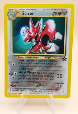 Scizor Pokemon Black Star Promo #33 WOTC 2001 Mint (3) - Image 1