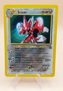 Scizor Pokemon Black Star Promo #33 WOTC 2001 Mint (6) - Image 1