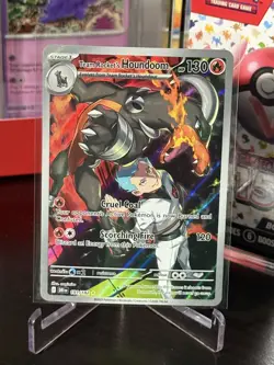 Team Rocket's Houndoom 191 Destined Rivals Illustration Rare Pokemon TCG - NM - Image 1