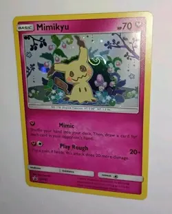 SWIRL 🌀 MIMIKYU - SM163 Holo Black Star Promo Sun & Moon Pokemon NM 2019 - Image 1