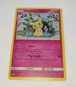 SWIRL 🌀 MIMIKYU - SM163 Holo Black Star Promo Sun & Moon Pokemon NM 2019 - Image 2