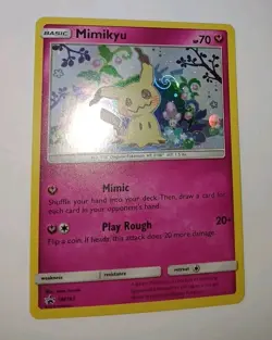 SWIRL 🌀 MIMIKYU - SM163 Holo Black Star Promo Sun & Moon Pokemon NM 2019 - Image 3
