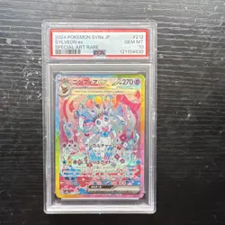 Pokemon Sylveon ex 212/187 Sv8a: Terastal Fest Ex Special Art Rare Holo PSA 10 - Image 1
