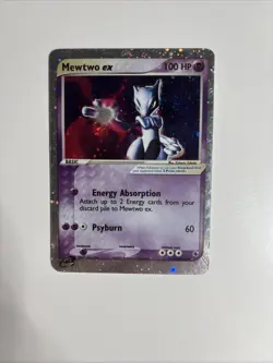 Pokemon Mewtwo EX TCG Holo Ultra Rare Card Ruby and Sapphire 101/109 - Image 1