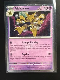 Alakazam 082/167 Twilight Masquerade Cosmos Holo Promo Pokemon TCG NM - Image 1