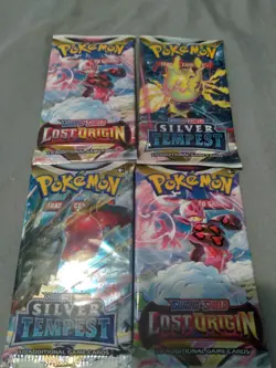 Pokemon Sealed Booster Packs x4(has wear) - Image 1