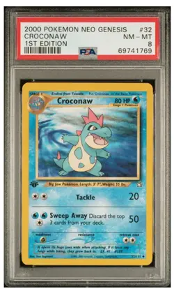 2000 Pokemon Croconaw Neo Genesis 1st Edition Psa 8 - Image 1