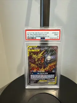2019 Pokemon Sun & Moon Black Star Moltres & Zapdos & Articuno GX Promo PSA 9 - Image 1