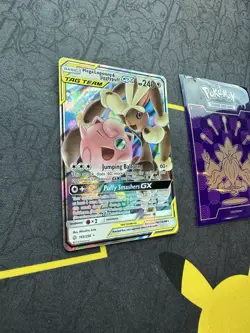 Pokemon Mega Lopunny & Jigglypuff GX 165/236 Cosmic Eclipse Holo Rare 014💎NM💎 - Image 2