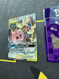 Pokemon Mega Lopunny & Jigglypuff GX 165/236 Cosmic Eclipse Holo Rare 014💎NM💎 - Image 3