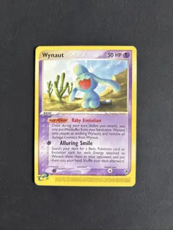 Pokemon TCG Wynaut EX Sandstorm 54/100 Regular Uncommon Non Holo 2003 - MP - Image 1