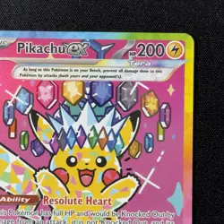 Pikachu EX 277/217 SIR Special Illustration Rare Ascended Heroes Pokemon TCG - Image 4