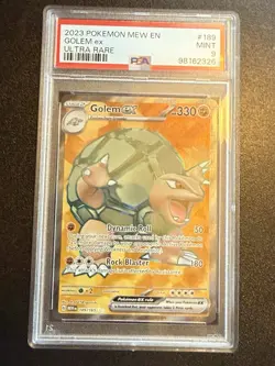 2023 Pokemon Mew EN Golem Ex Ultra Rare #189 PSA 9 - Image 1