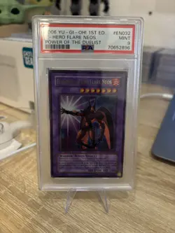Yu-Gi-Oh! Hero Flare Neos POTD-EN032 1st Edition, PSA Graded 9 MINT 2006 - Image 1