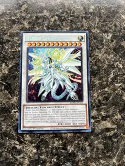 Yu-Gi-Oh Stardust Sifr Divine Dragon 1st Edition Secret Rare BLMM-EN151 - Image 1