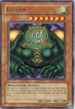 Kazejin - DLG1-EN032 - Rare - Unlimited Edition x1 - Moderately Played - Image 1