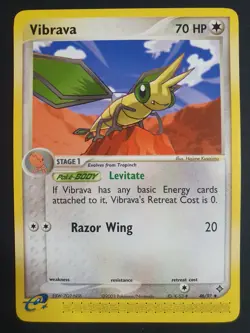 Vibrava 46/97 - EX Dragon Set - Pokemon Ereader Card - Excellent Condition - Image 1
