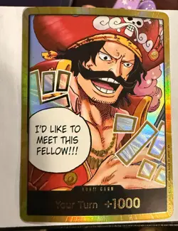 DON!! Card (Gol.D.Roger) (Gold) Carrying On His Will Foil - Image 1