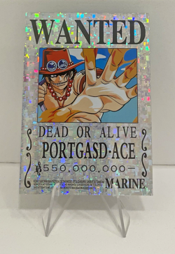 One Piece Collectible Card: Wanted Portgas D Ace Marine No. 047 - Image 1