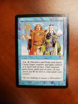Overtaker Mercadian Masques Blue Rare Magic the Gathering Card - Image 1