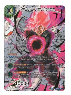 Dragonball Card - (NM) SS Rose Goku Black, Unison of Extermination P-212 PR Gold - Image 1