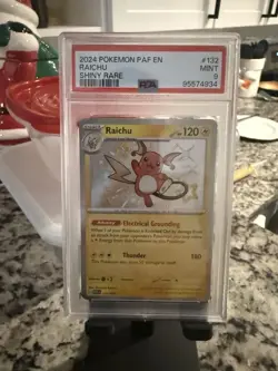 Pokemon TCG Raichu Scarlet & Violet Paldean Fates Shiny Rare Card - Image 1