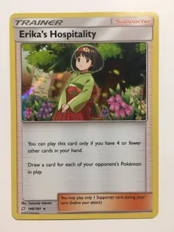 Erika’s Hospitality 140/181- Team Up Holo Rare- MINT Pokemon Card - Image 2