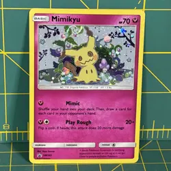 *HD Swirl* Pikachu SM162 Mimikyu SM163 Promo Team Up Blister Pokemon Card - Image 2
