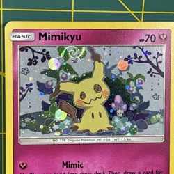 *HD Swirl* Pikachu SM162 Mimikyu SM163 Promo Team Up Blister Pokemon Card - Image 4