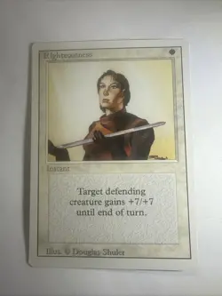 Righteousness Revised NEVER PLAYED White Rare MAGIC THE GATHERING CARD - Image 1