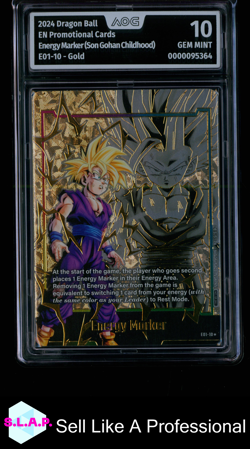 ENERGY MARKER SON GOHAN CHILDHOOD DRAGON BALL E01-10 2024 PRM CARDS EN AOG 10 - Image 1