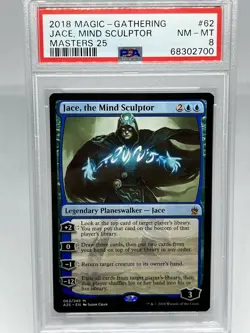 Mtg Jace, the Mind Sculptor. PSA 8 NM-MINT. Masters 25 Edition. Mythic Rare - Image 1
