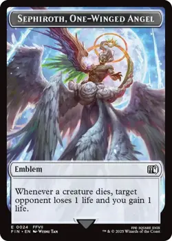 Emblem - Sephiroth One-Winged Angel / Robot Warrior Token #24 // 12 NM T NonFoil - Image 1