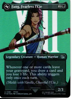 Fang, Fearless l'Cie (Borderless) #381 NM U Foil MTG FF - Image 1