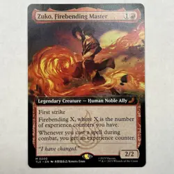 Zuko Firebending Master Extended Art Avatar The Last Airbender MTG - Image 1