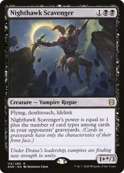 Nighthawk Scavenger Zendikar Rising LP 115 - Image 1