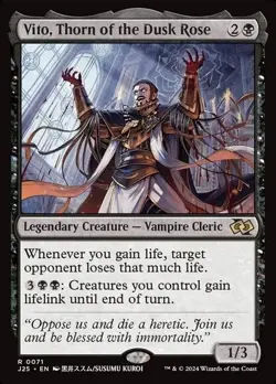 MTG Vito, Thorn of the Dusk Rose (Anime) [Foundations Jumpstart] Near Mint Magic - Image 1