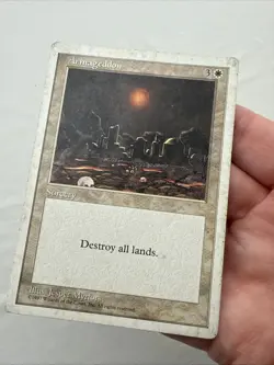 Armageddon x1 MTG Fifth 5th Edition 1x Magic Damaged Heavy Play HP - Image 2