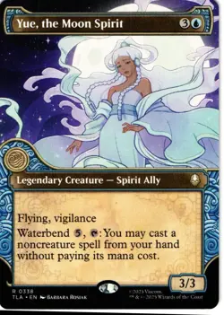 Yue, the Moon Spirit (Showcase) 338 Borderless NM NonFoil MTG Avatar - Image 1