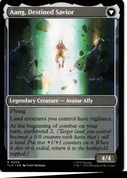 Aang, at the Crossroads 203 Rare NM NonFoil - MTG Avatar - Image 2