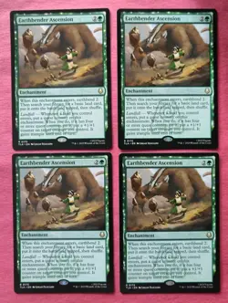 4x Earthbender Ascension **NEAR MINT** **UNPLAYED** MTG - Image 1