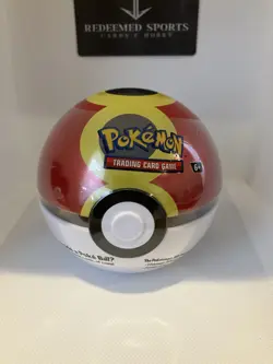 Pokemon TCG Poke Ball Tin Repeat Ball New Factory Sealed 3 Booster Packs - Image 1