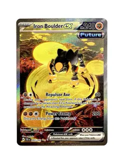 Iron Boulder EX 207/162 Temporal Forces Special Illustration Rare Pokemon TCG NM - Image 1