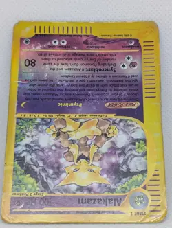 Alakazam 001/165 Expedition Base Set Reverse Holo Rare Pokemon TCG Nintendo - Image 4