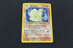 Pokemon Ninetails 12/102 - Base Set - Holo Rare HEavy Play Poor - Image 1