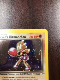 Pokemon Rocket's Hitmonchan 11/132 Gym Heroes Holofoil - LP - Image 3