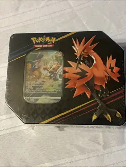Pokemon TCG - Crown Zenith Tin - Galarian Zapdos - Factory Sealed! - Image 1