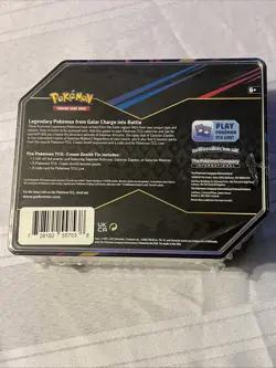 Pokemon TCG - Crown Zenith Tin - Galarian Zapdos - Factory Sealed! - Image 2