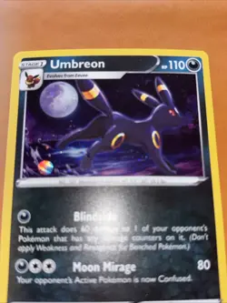 Umbreon SWSH129 - HOLO Black Star Promo Sword & Shield Pokemon TCG - NM - Image 3