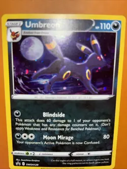 Umbreon SWSH129 - HOLO Black Star Promo Sword & Shield Pokemon TCG - NM - Image 4